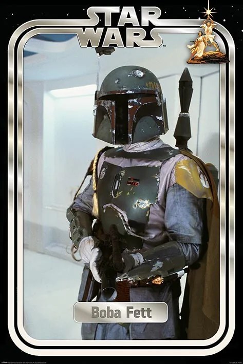 Poster Star Wars - Boba Fett Retro Packaging