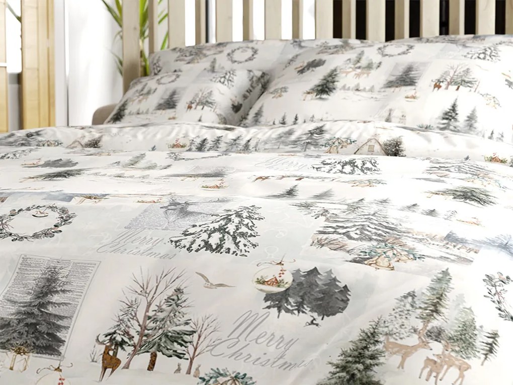 Lenjerie de pat din bumbac WINTER WHISPER colorata Dimensiune lenjerie de pat: 70 x 90 cm | 140 x 200 cm