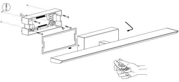 Eglo 98451 - Iluminare LED RGB dimabilă pentru baie, 15,6W/230V, IP44 + telecomandă