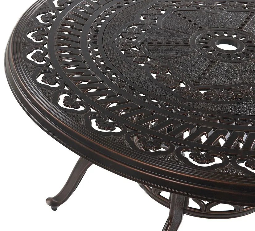 Masă de grădină 102 cm SALIO (MDF) (maro) (pentru 4 persoane). 1018808
