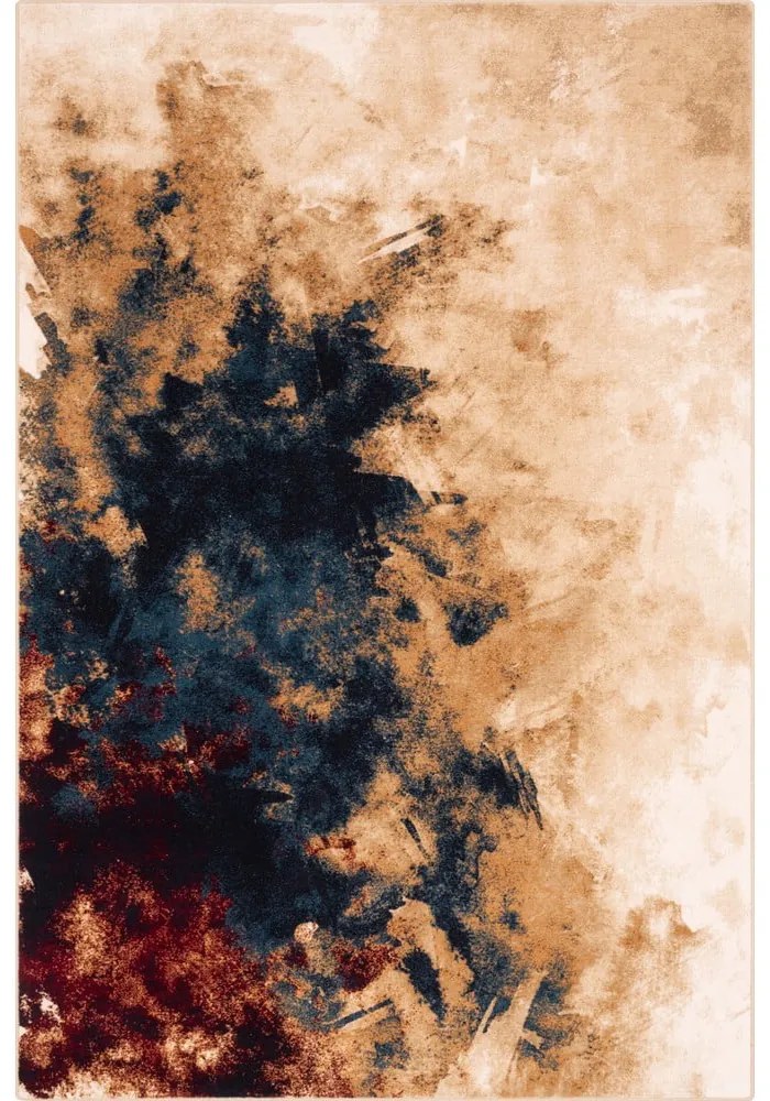 Covor din lână 160x240 cm Burst dark beige – Agnella