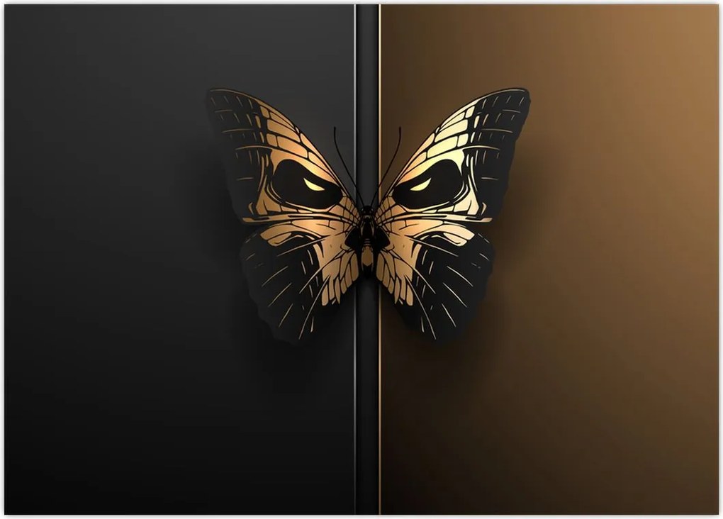 Tablou pe sticlă - Fluturele morții (70x50 cm)