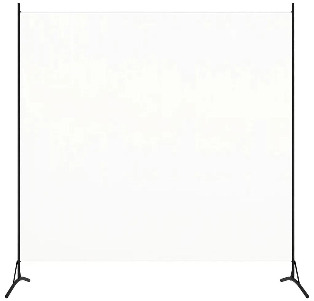 Paravan de camera cu 1 panou, alb crem, 175 x 180 cm Alb, 1, 175 x 180 cm