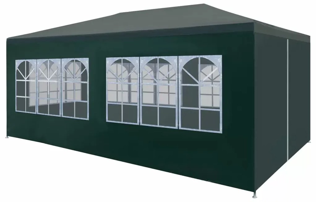 Pavilion cu pereti laterali pentru gradina terasa 3 x 6 m,Verde