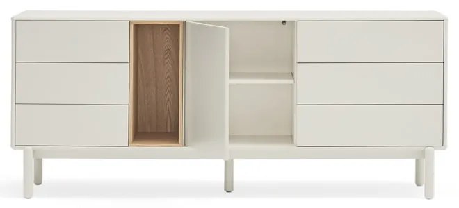 Comodă crem 180x76x40 cm Corvo – Teulat