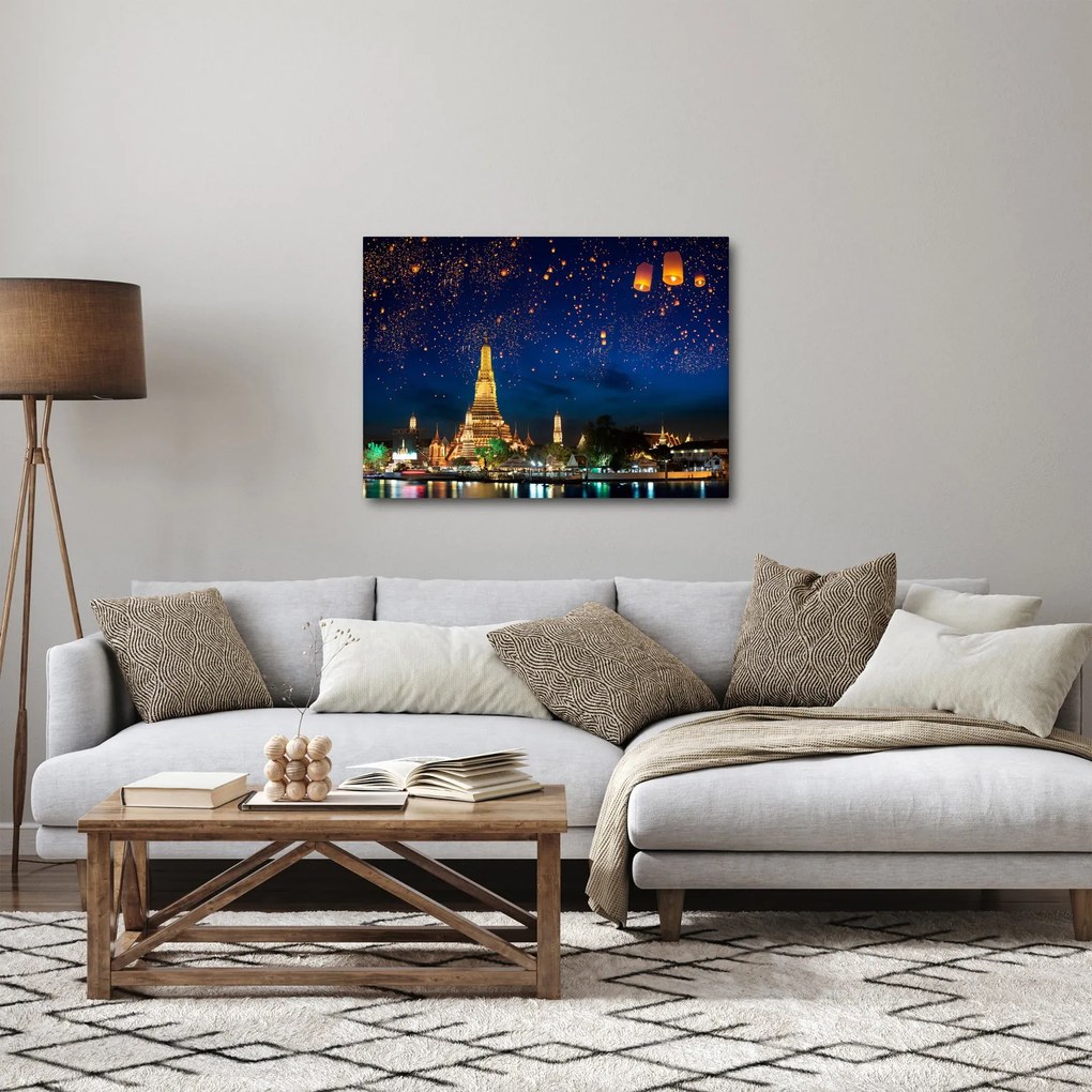 Tablou - Lampioane norocului, Bangkok (70x50 cm)