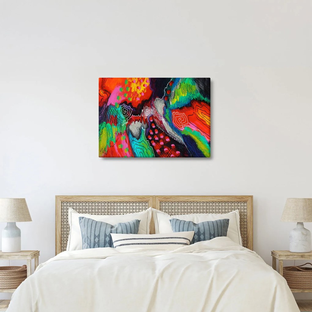 Tablou abstract - culori (70x50 cm)