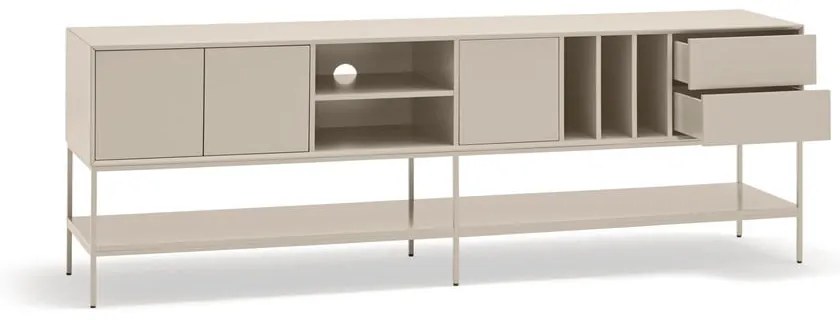 Comodă TV crem 220x74x45 cm Platt – Teulat