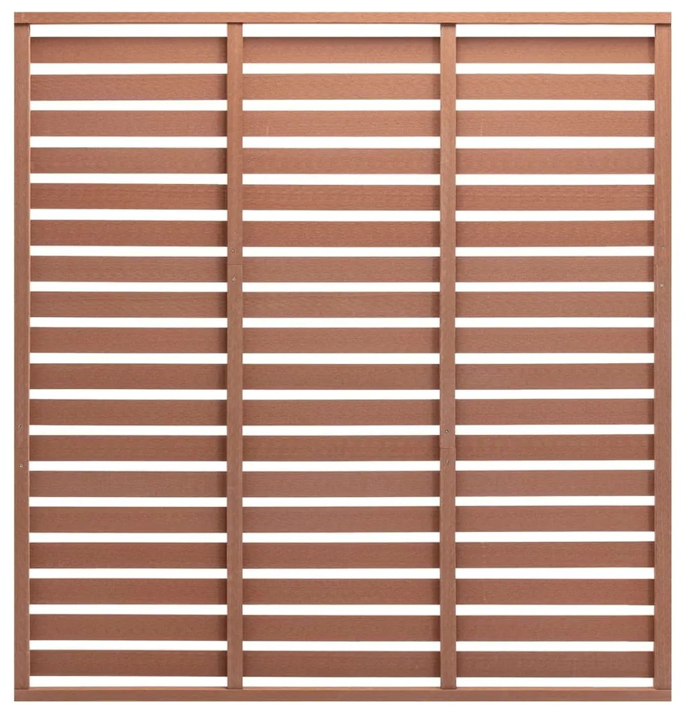 vidaXL Panou de gard, maro, 180x180 cm, WPC