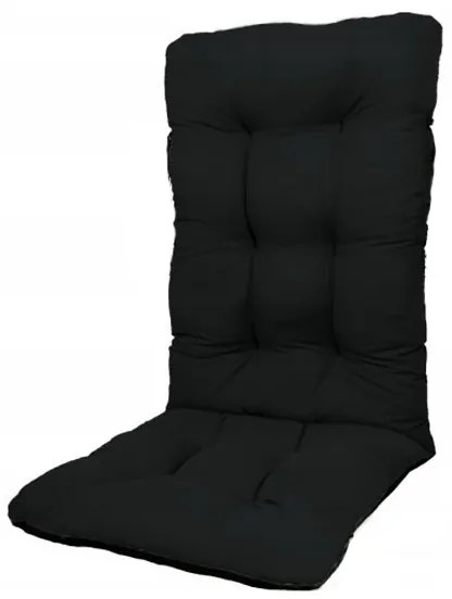 Perna pentru scaun de casa si gradina cu spatar, 48x48x75cm, culoare negru
