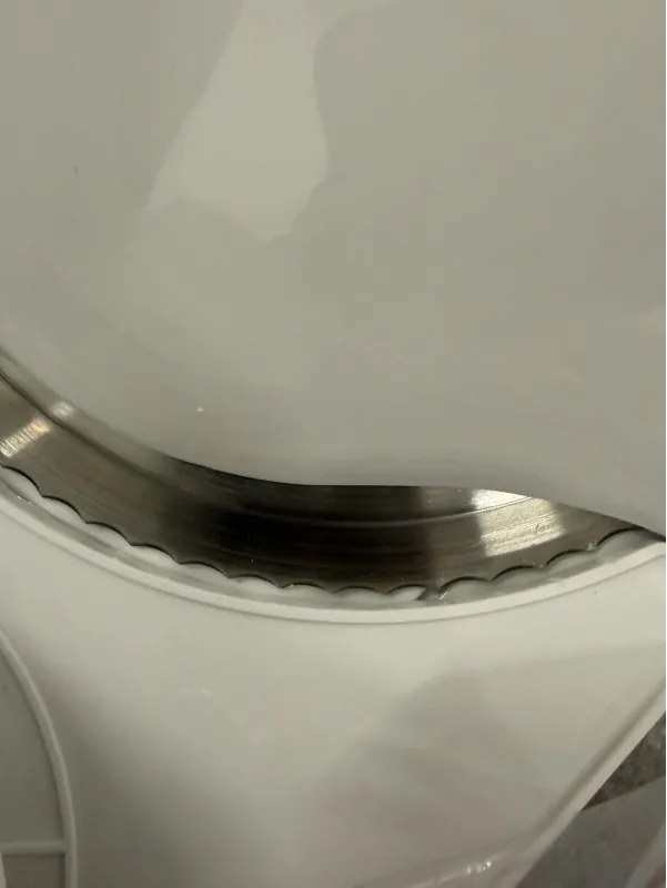 La mâna a doua: Feliator electric mezeluri Rosberg R51990A, 150W, Lama otel 15 cm, Grosime 0-15 mm, Alb