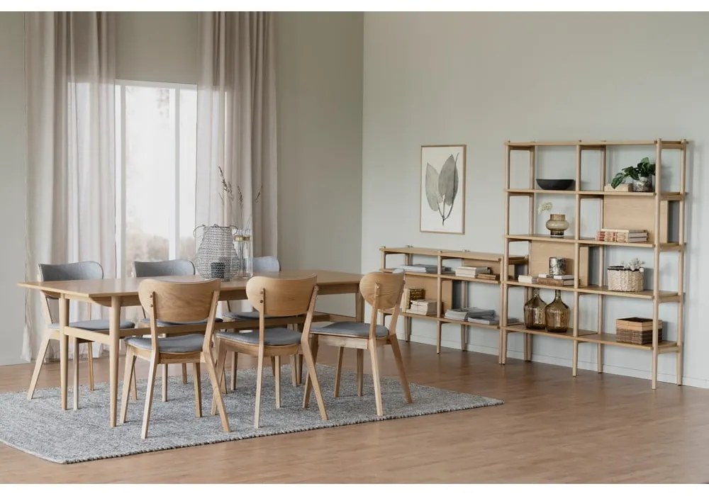 Scaune de dining gri 2 buc. Kato - Rowico