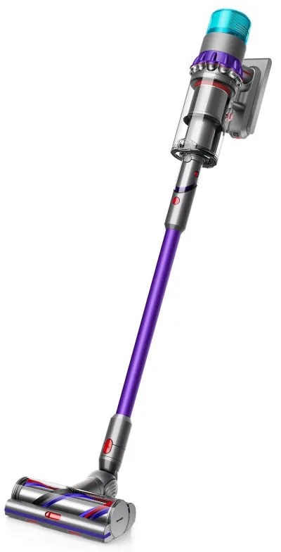 Aspirator vertical Dyson Gen5detect 446989-01, 280AW, 135000 rpm, 0.75l, 70 min, 3 moduri, LCD cu date în timp real, Senzor de particule, Lumina, HEPA, Nichel/violet