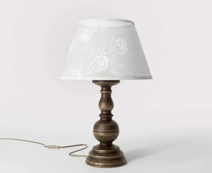 Lampa de masa clasic elegant din alama masiva Flemish