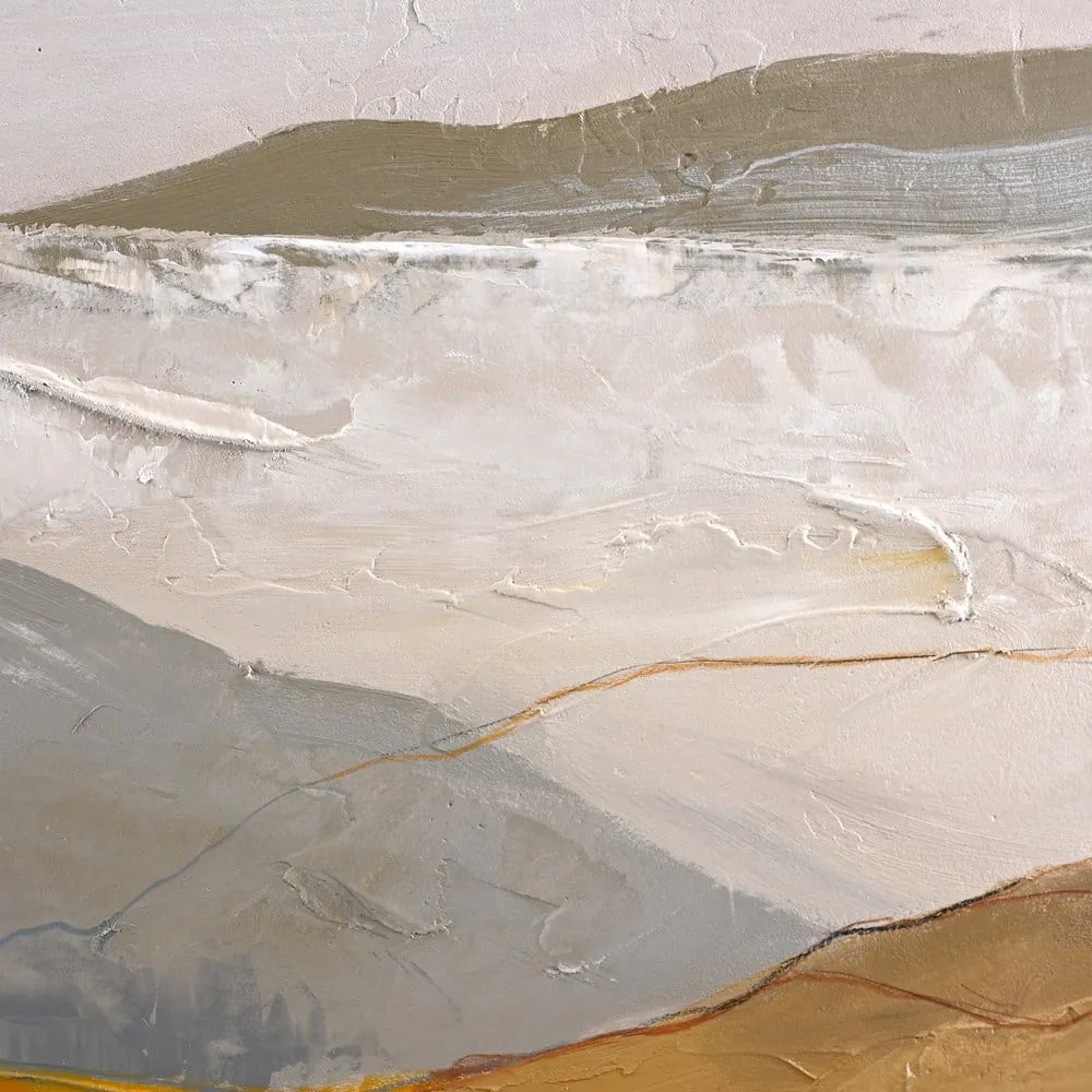 Tablou pictat manual 90x120 cm Yellow Field – Malerifabrikken