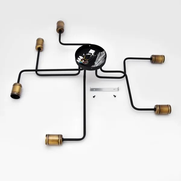 LED Lustră aplicată TUBE 6xE27/15W/230V