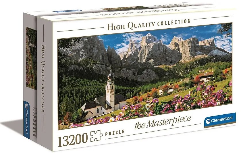 Orașe Sellagruppe Puzzle Dolomiți 13200 piese Clementoni