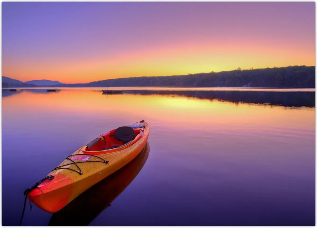 Tablou - Kayak pe lac (70x50 cm)