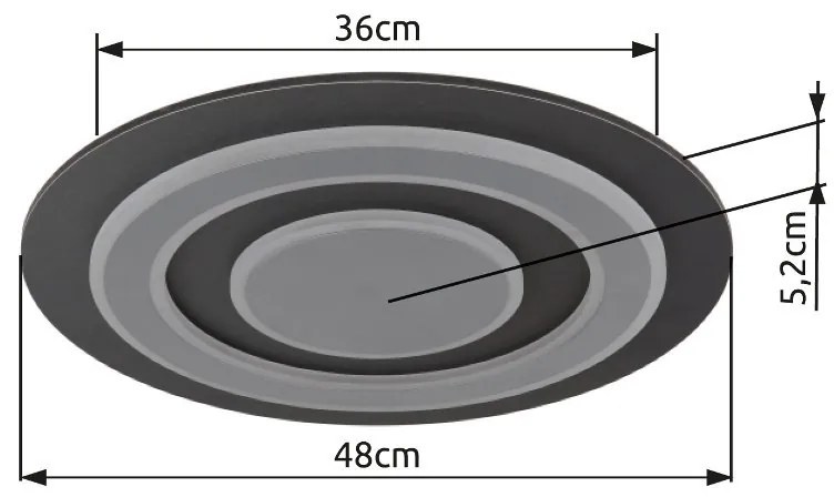 Plafoniera LED design decorativ JAYDEN D-48cm