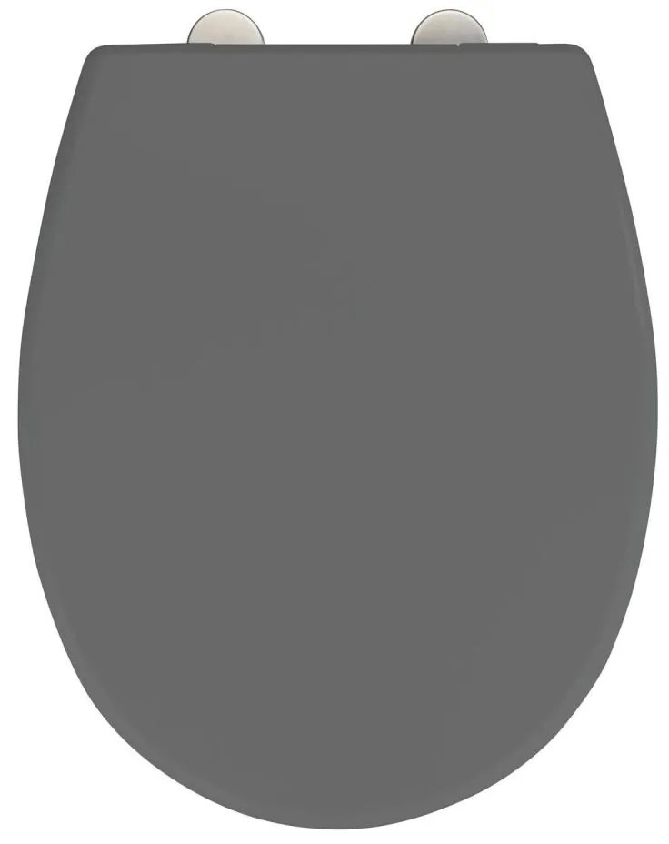 WENKO 24572100-WC Capac WC VORNO NEO 46x37 cm, gri/argintiu