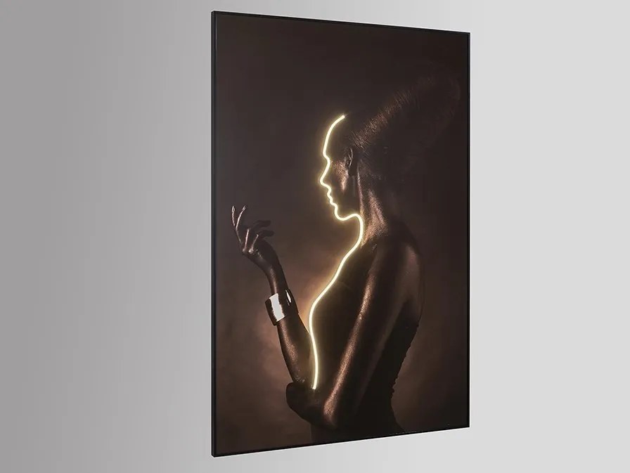 Tablou de perete decorativ cu iluminat Silueta