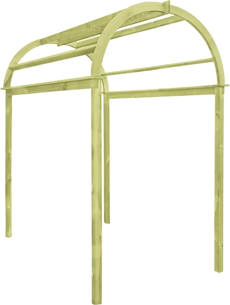 vidaXL Pergolă arcuită, 125 x 150 x 235 cm, lemn de pin tratat