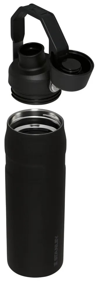 Sticlă termică neagră din oțel inoxidabil 700 ml IceFlow™ Bottle Fast Flow Black – Stanley