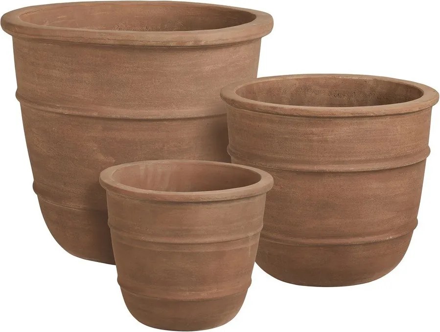 Ghivece 3 buc. din teracotă ø 48 cm Kragholm – House Nordic
