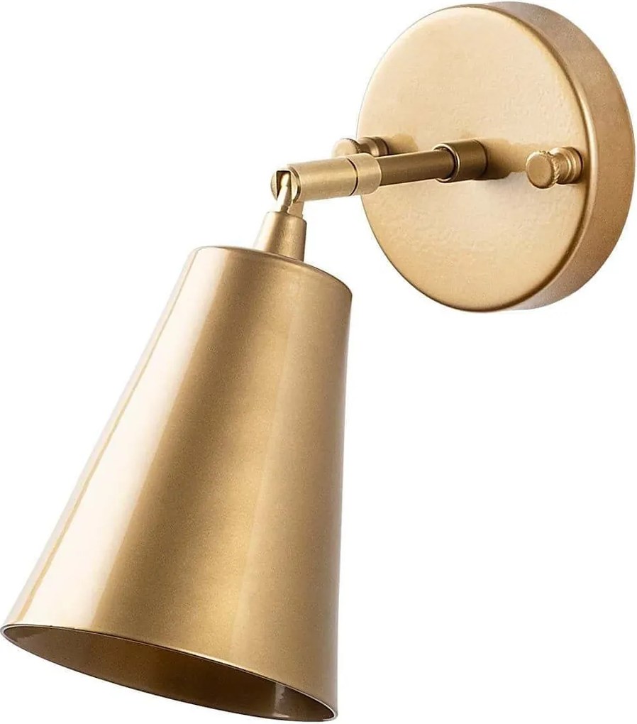 Aplica EVANDER-13190, auriu, metal, 10x26x21 cm