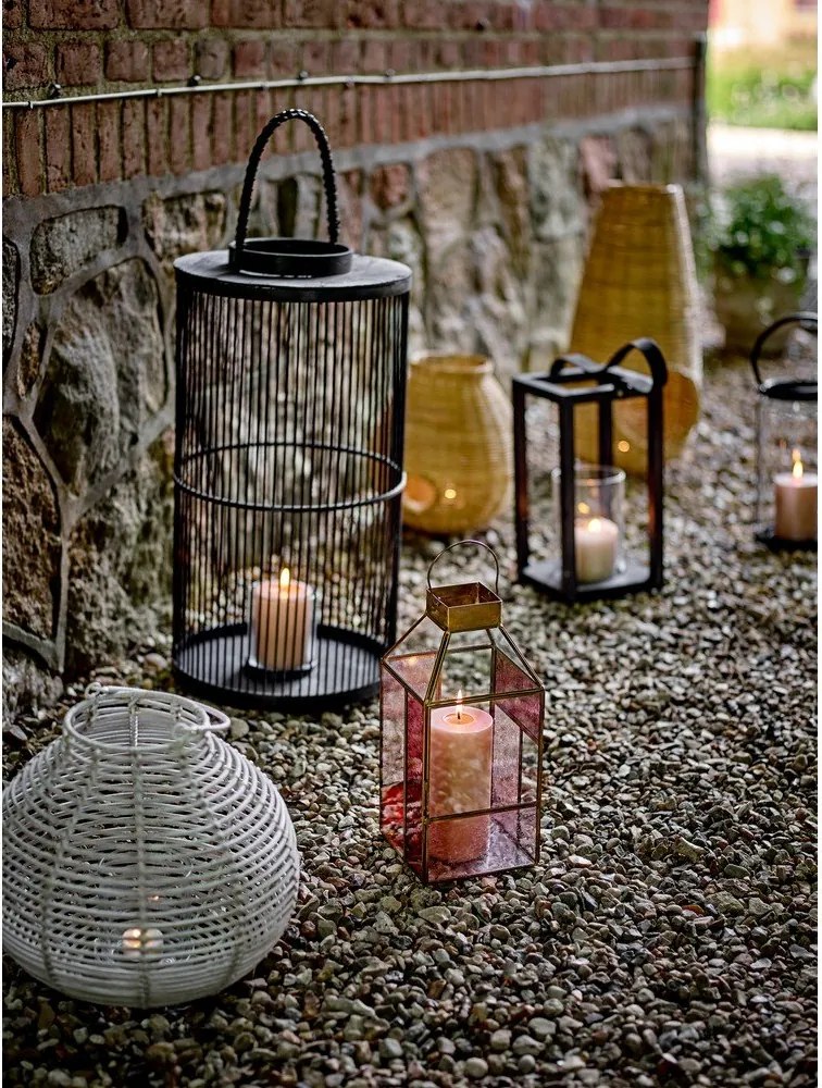 Felinar din sticlă (înălțime 34 cm) Drew – Bloomingville