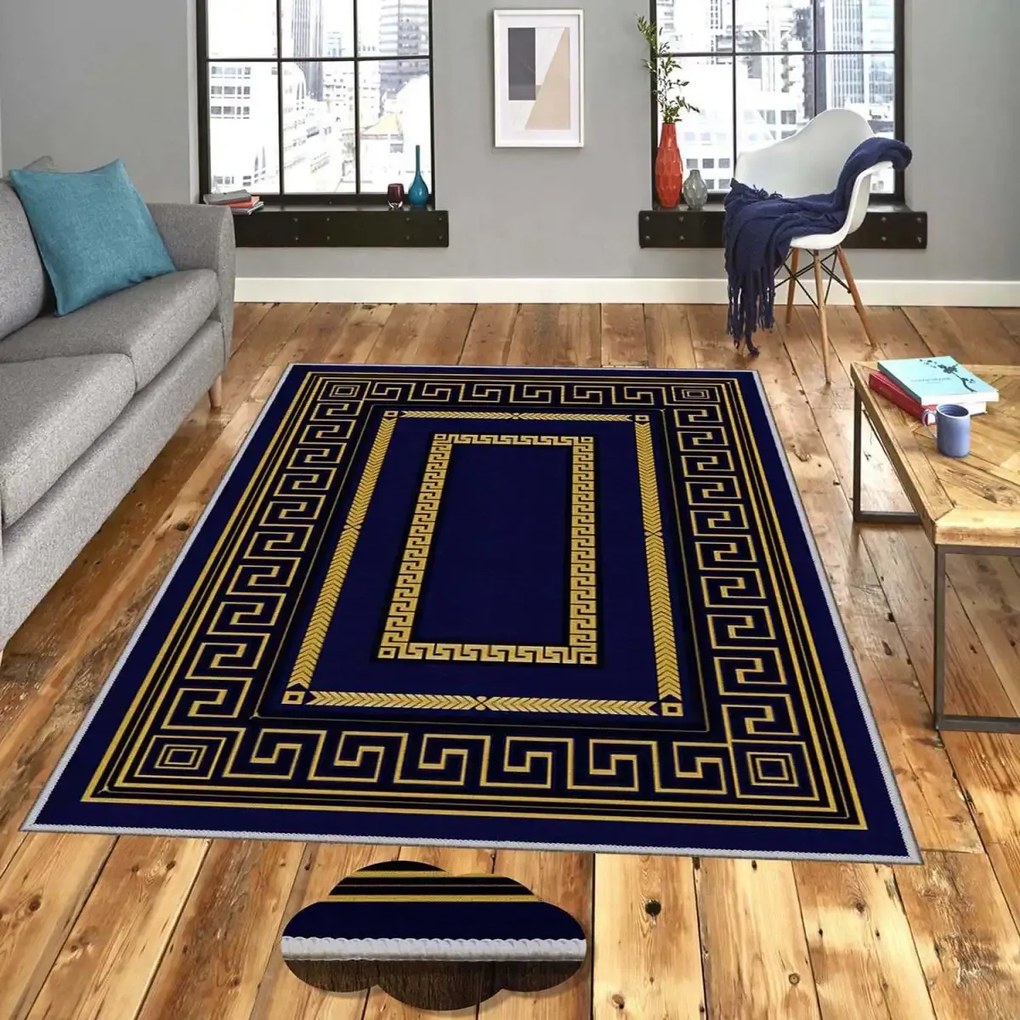 Covor Blue Gold, 140x220