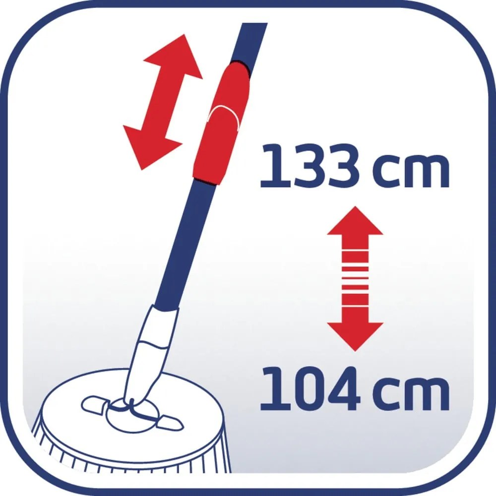 Mop rotativ cu găleată și detergent pentru pardoseli Rotation Disc Ergo - LEIFHEIT