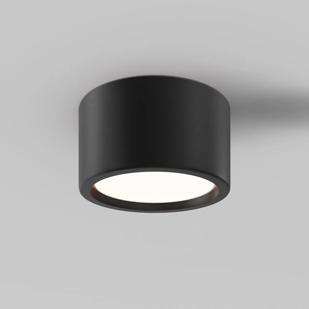 Spot LED aplicat cu protectie IP44 Hydra D-17.6cm negru