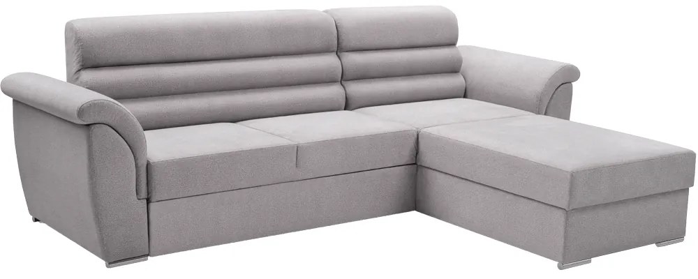 Set de canapea, ţesătură Queens gri deschis, dreapta, FABO