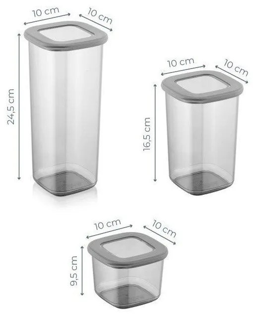 Recipiente 18 buc. pentru alimente Fresco – Hermia