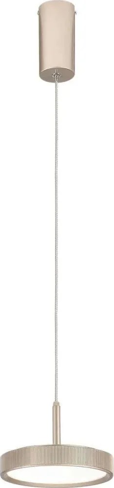 Ondaluce - Lustră LED suspendată pe cablu NINA LED/20W/230V Ø 19 cm, auriu