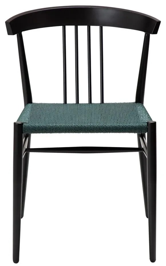 Scaun de dining negru/turcoaz Sava – DAN-FORM Denmark