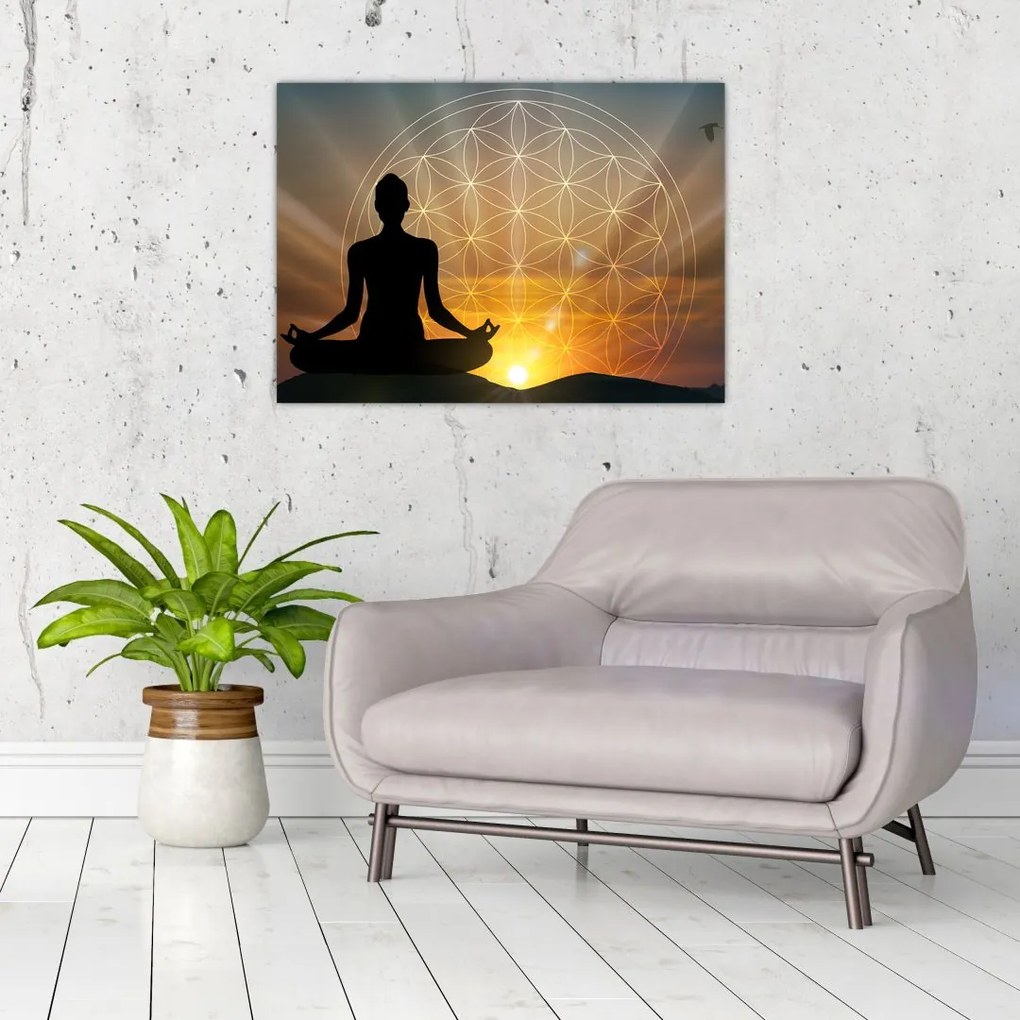 Tablou cu meditație (70x50 cm)