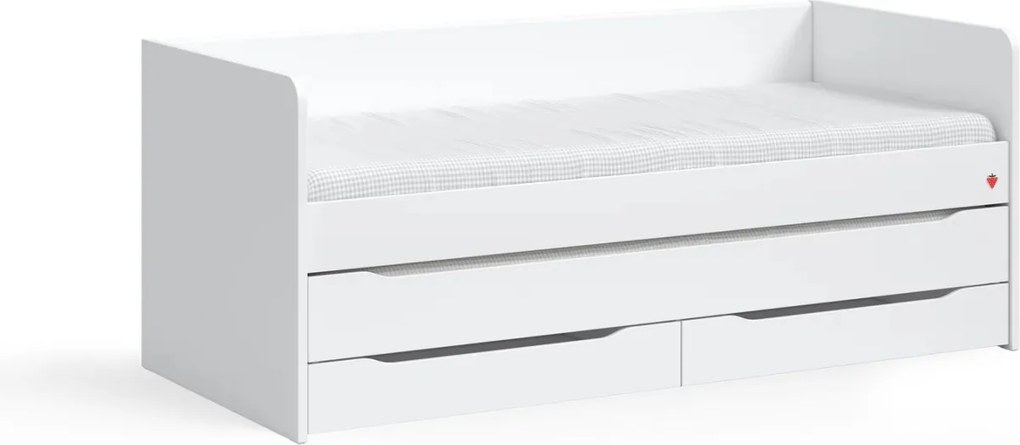 Pat cu sertar pentru patul etajat Colectia Studio White (90x200 cm)