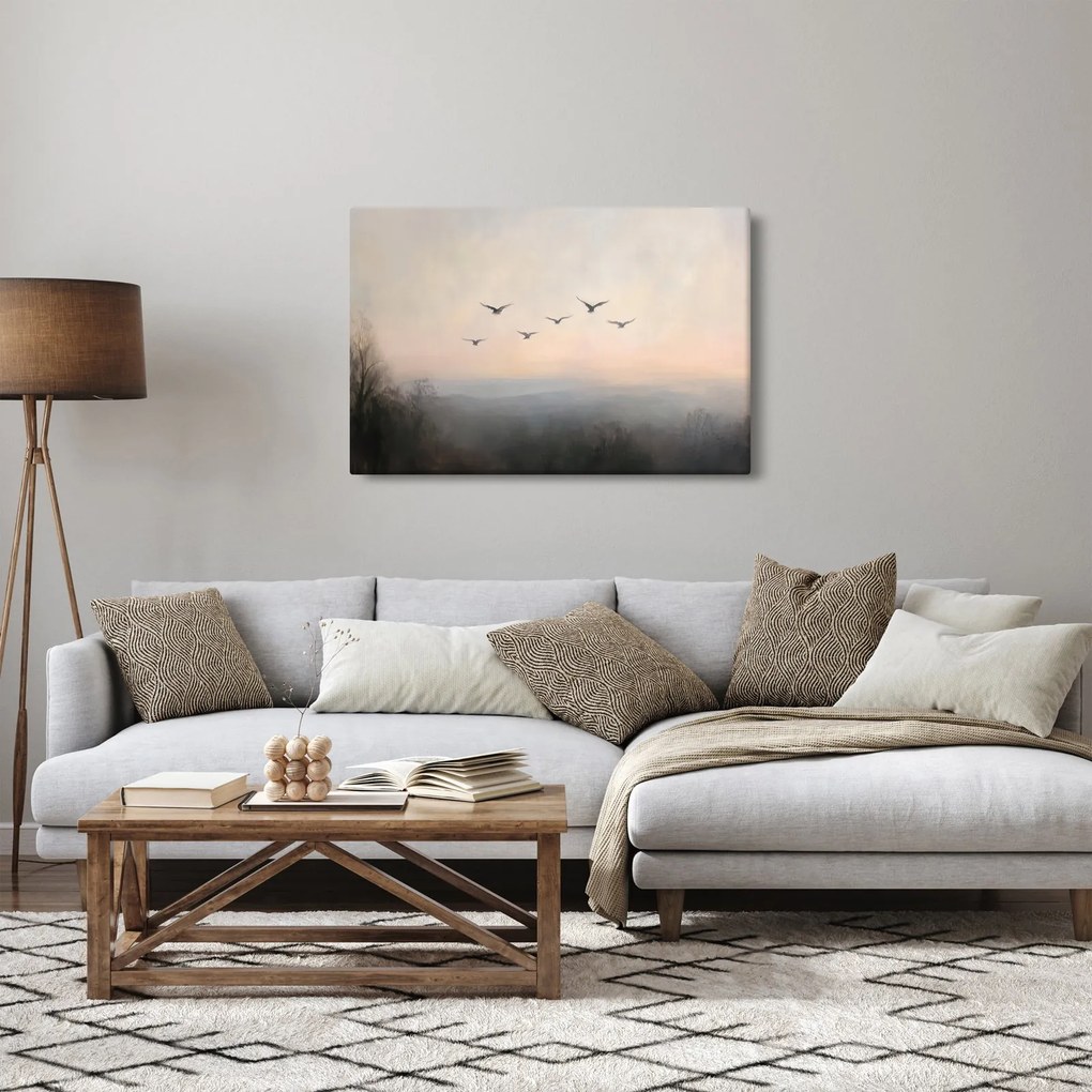 Tablou - Stol de păsări (90x60 cm)