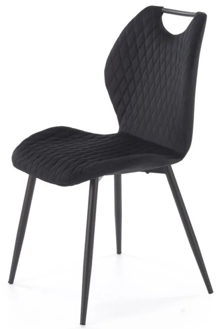 Scaun K569 velvet negru H84 cm