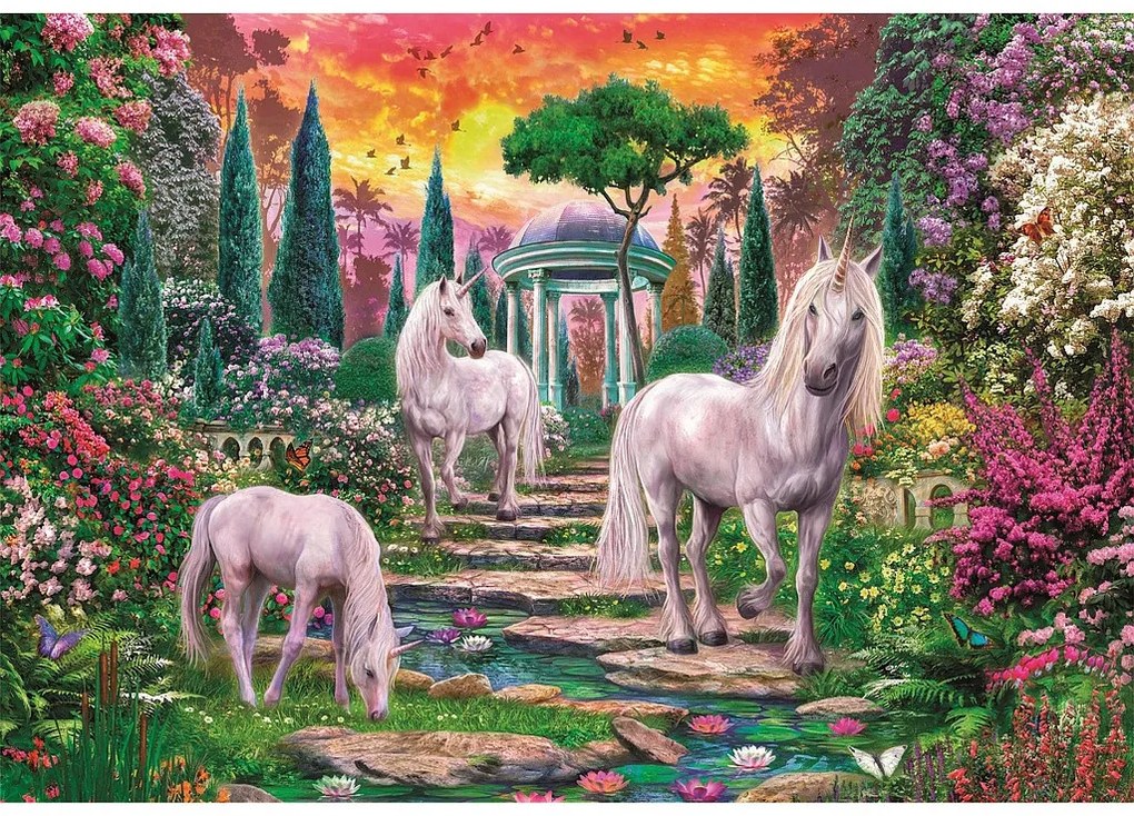 Unicorn Garden Puzzle Clementoni de 2000 de piese