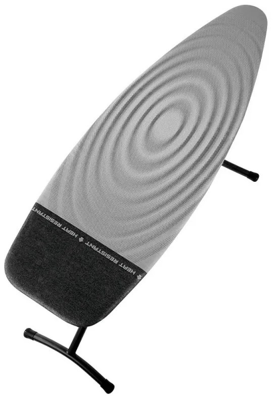 Masă de călcat Brabantia D 90300136, 135x45 cm, 7 poziții reglabile, zonă de călcat rezistentă la căldură, Gri închis/alb