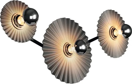 Osram - Aplica de perete PLISSEE 3xE27/15W/230V antracit