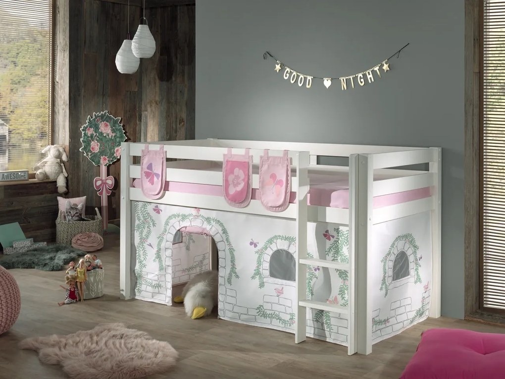 PINO PAT SEMI-INALT, perdea și 3 buzunare Birdy.