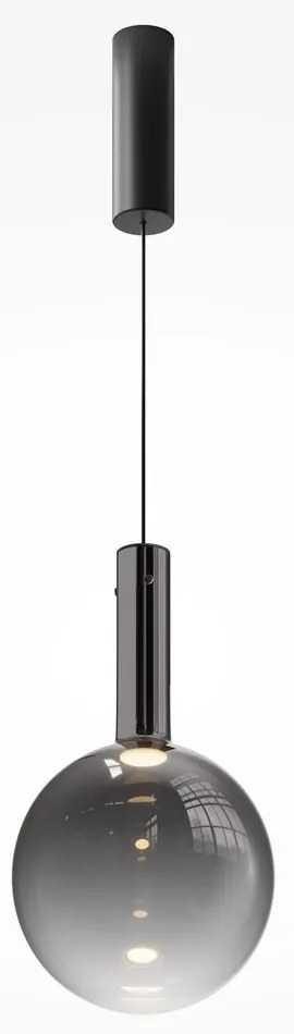 Lustra/Pendul LED design decorativ Nebula 25cm negru