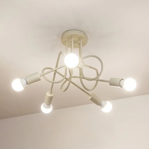 Lustră aplicată OXFORD 5xE27/15W/230V crem