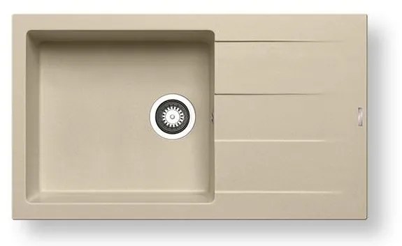 Pyramis 70107311 - Chiuvetă de bucătărie ATHLOS 86x50 cm granit/bej