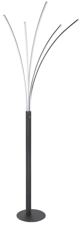 Lampadar LED design modern Bizzy negru, alb
