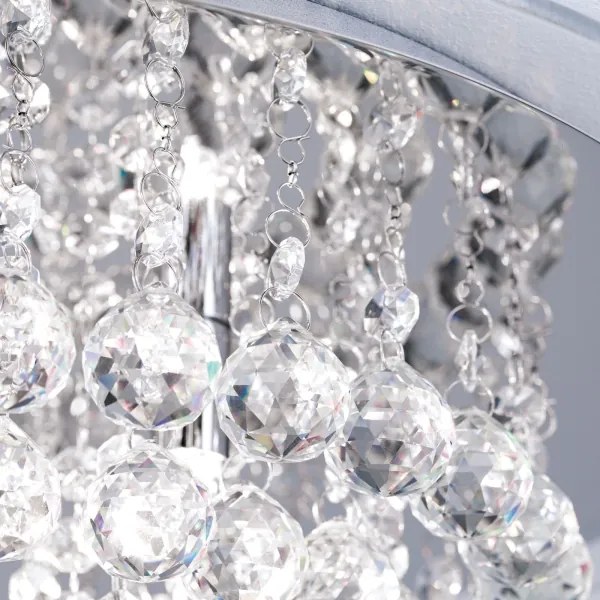 Plafonieră de cristal Orion DLU 2378/6/50 GLORIA 6xG9/40W/230V d. 50 cm crom